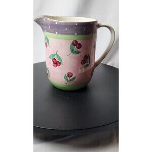 Essex Collection Bois d' Arc  FRUIT PUNCH 64 OZ. Pitcher **Cherry Motif**